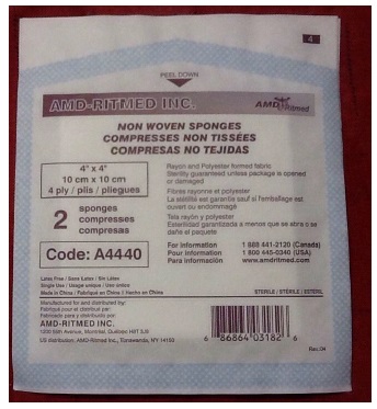 AMD-RitMed® Non-Woven Sponges - Sterile